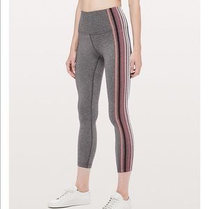 LululemonTAKE A HINT 7/8 TIGHT 25" HEATHERED BLACK
